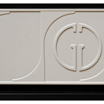 Тумбочка прикроватная с ящиком черно-серого цвета Noble Nightstand варинант исполнения - 4 | Loft Concept в Орле