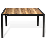 Стол обеденный раздвижной с прямоугольной столешницей на четырех черных ножках Blair варинант исполнения - 2 | Loft Concept в Орле