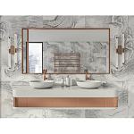 Бра с круглым основанием золотого цвета и двумя вертикальными плафонами Hex Scaffold варинант исполнения - 6 | Loft Concept в Орле