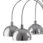 Люстра круглая серебряная с 6-ю плафонами в форме куполов Silver Domes варинант исполнения - 1 | Loft Concept в Орле