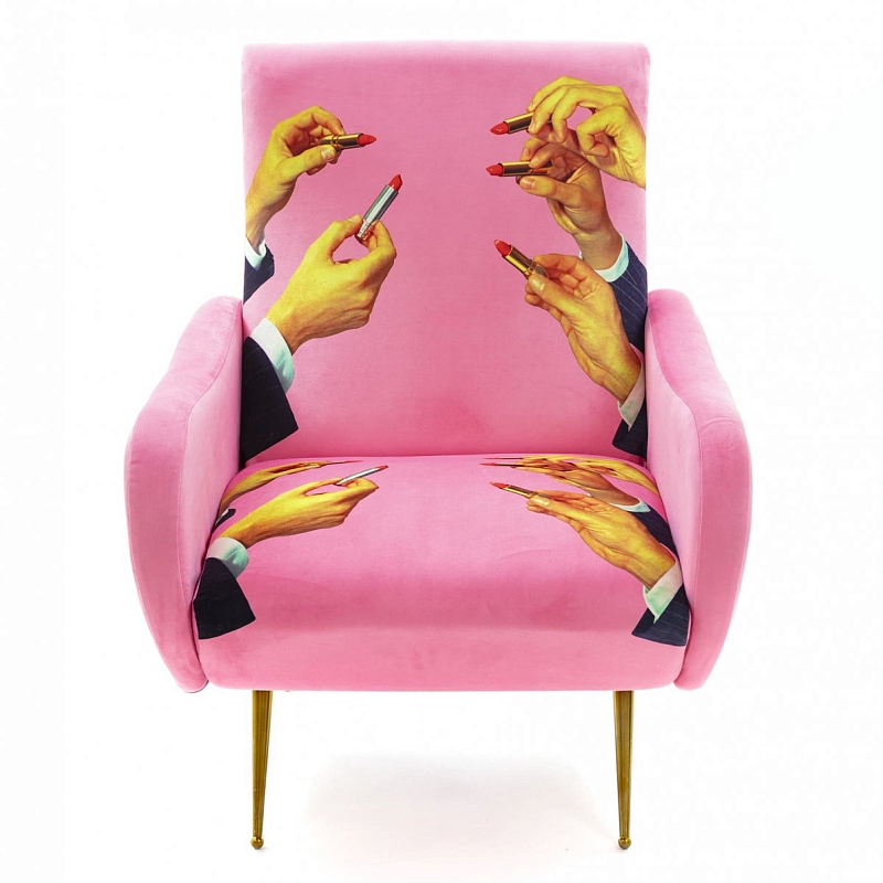 Кресло Seletti Armchair Lipsticks Pink Розовый (Rose) Кресло Seletti Armchair Lipsticks Pink Розовый (Rose) в Орле | Loft Concept