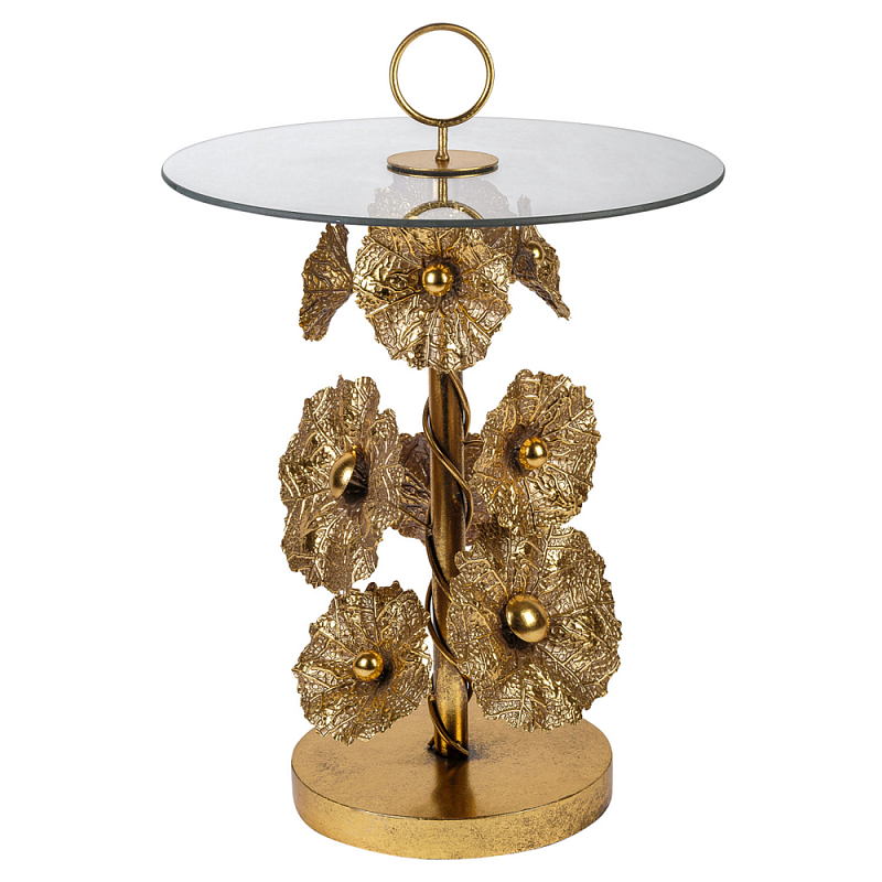 Столик металлический Golden Flower Золотой Столик металлический Golden Flower Золотой в Орле | Loft Concept
