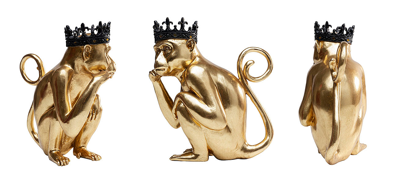 Статуэтка золотая обезьяна Golden Monkey Статуэтка золотая обезьяна Golden Monkey - Loft-Concept в Орле