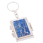 Зеркало брелок складное двухстороннее из натурального камня Лазурит Stone Mirrors варинант исполнения - 1 | Loft Concept в Орле