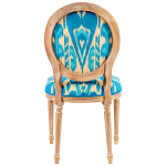 Стул из натурального бука с бирюзово-желтым узором Ikat Pattern бирюзовый варинант исполнения - 2 | Loft Concept в Орле