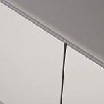 Тумба под телевизор со стеклянной столешницей и с выдвижными ящиками Minimalist Accent варинант исполнения - 3 | Loft Concept в Орле