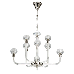 Люстра с 8-ю лампами и гранеными стеклянными плафонами Prism Gala варинант исполнения - 2 | Loft Concept в Орле