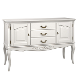 Консоль белая из массива бука с ящиками в стиле прованс White Provence варинант исполнения - 2 | Loft Concept в Орле