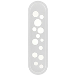 Бра белое овальной формы White Holes варинант исполнения - 2 | Loft Concept в Орле