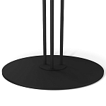 Стол журнальный с круглой столешницей из стекла Gray and Gold Marble варинант исполнения - 5 | Loft Concept в Орле