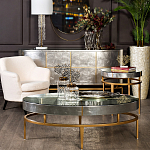 Столик журнальный серебристый с круглой столешницей Showing Refinement варинант исполнения - 3 | Loft Concept в Орле