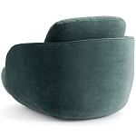 Полукруглое мягкое кресло Halle Green Armchair варинант исполнения - 5 | Loft Concept в Орле