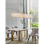 Люстра прямоугольная из фактурного стекла Chandelier Beam варинант исполнения - 4 | Loft Concept в Орле