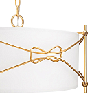 Люстра в форме цилиндра с белым тканевым абажуром Simple Knot варинант исполнения - 2 | Loft Concept в Орле