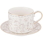 Чайный сервиз из фарфора с цветочным принтом на 6 персон 14 предметов Floral Charm варинант исполнения - 1 | Loft Concept в Орле