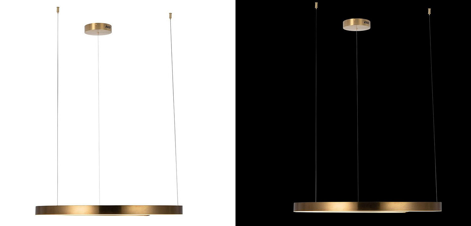 Подвесной светильник Half Ring brass 80 Подвесной светильник Half Ring brass 80 - Loft-Concept в Орле