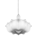 Подвесной светильник с белым фигурным абажуром и мягкими волнистыми краями Cloud Motion  варинант исполнения - 1 | Loft Concept в Орле