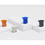 Matis журнальный столик серый из металла и кожи варинант исполнения - 2 | Loft Concept в Орле