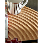 Журнальный столик с круглой фактурной столешницей из натурального дерева Vortex варинант исполнения - 5 | Loft Concept в Орле