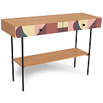 Консоль с принтом на ящиках Elise Console Table варинант исполнения - 16 | Loft Concept в Орле