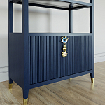 Стеллаж со стеклянными полками Elsa Dreams Blue варинант исполнения - 2 | Loft Concept в Орле