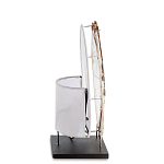 Настольная лампа из перламутра и дерева на подставке Indonesian Shell варинант исполнения - 5 | Loft Concept в Орле