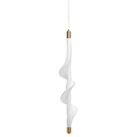 Люстра с белым скрученным плафоном Golden Swirl варинант исполнения - 1 | Loft Concept в Орле