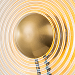 Бра с янтарным стеклянным диском и золотистыми акцентами Savio Glass Disc варинант исполнения - 7 | Loft Concept в Орле