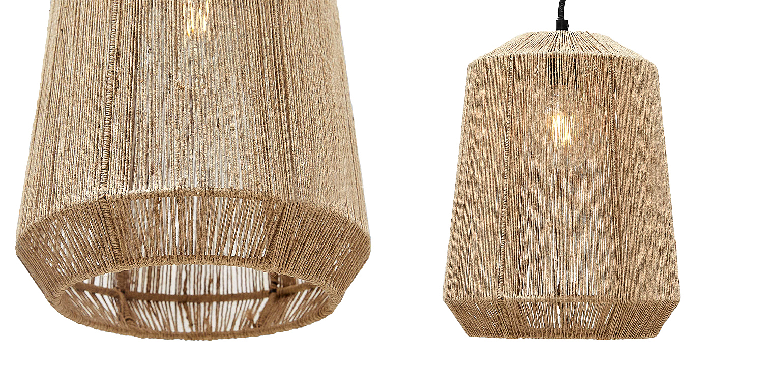 Подвесная люстра с плетеным плафоном Uma Wicker Chandelier Подвесная люстра с плетеным плафоном Uma Wicker Chandelier - Loft-Concept в Орле