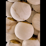 Люстра подвесная с сферическими плафонами из натурального камня Glowing Spheres варинант исполнения - 4 | Loft Concept в Орле