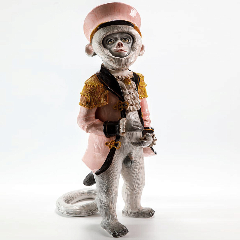 Статуэтка Обезьяна в Костюме Monkey in Coattails Sculpture Серый Розовый в Орле | Loft Concept 