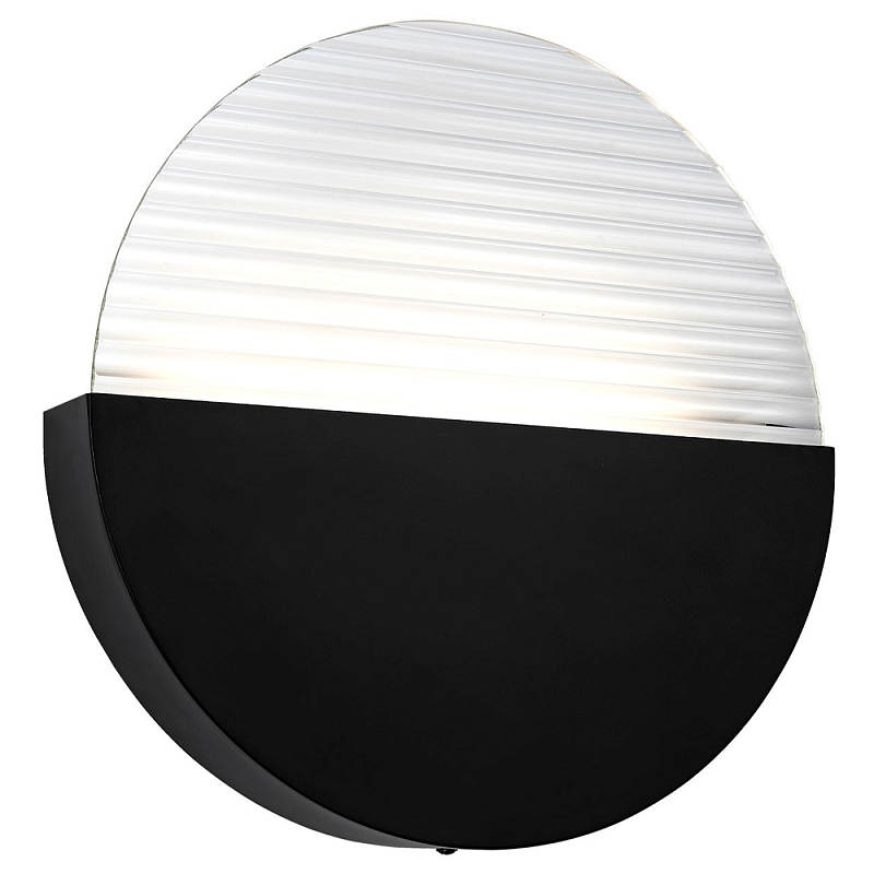 Бра в форме диска Leone Round Wall Lamp Black Черный Прозрачный Бра в форме диска Leone Round Wall Lamp Black Черный Прозрачный в Орле | Loft Concept