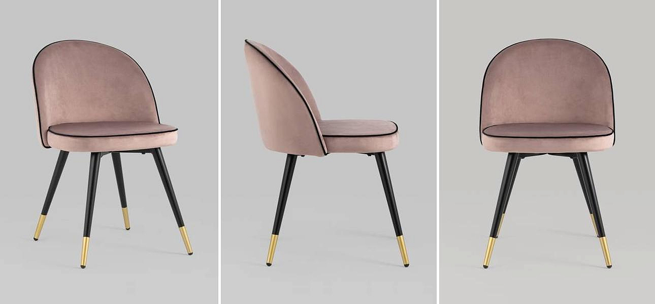 Стул Cooper Chair LUX Пепельно-Розовый Велюр Стул Cooper Chair LUX Пепельно-Розовый Велюр - Loft-Concept в Орле