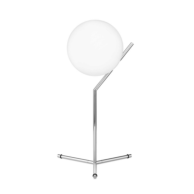 Настольная лампа Flos IC Lights T Chrome Хром Белый в Орле | Loft Concept 