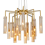 Люстра со стеклянными цилиндрическими плафонами Luminous Cylinders Amber варинант исполнения - 1 | Loft Concept в Орле