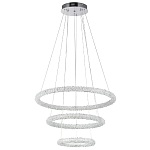 Многоярусная кольцевая люстра с хрустальным декором Gilbertine Crystal Ring Chandelier варинант исполнения - 2 | Loft Concept в Орле