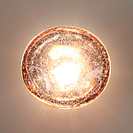 Бра с круглым плафоном из прозрачного стекла с пузырьками воздуха Effervia  варинант исполнения - 6 | Loft Concept в Орле