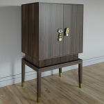 Кабинетный шкаф Elsa Dreams Walnut с 2-мя ящиками варинант исполнения - 6 | Loft Concept в Орле