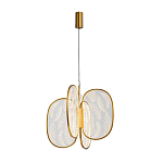 Люстра с гравировкой на акриловых плафонах Gravyura Bronze D 50 см варинант исполнения - 2 | Loft Concept в Орле