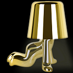 Настольная лампа фигурная цвета золото с гладким абажуром Высота 17 см Sophia варинант исполнения - 5 | Loft Concept в Орле