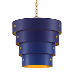 Подвесной светильник фигурный синий из 4-х широких колец Alternating Rings варинант исполнения - 1 | Loft Concept в Орле