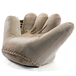 Дизайнерское плюшевое кресло в форме руки бежевое Poltronova Joe Plush Dove Grey варинант исполнения - 2 | Loft Concept в Орле