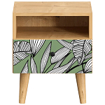 Прикроватная тумба с изображением на ящике Elise Nightstand варинант исполнения - 18 | Loft Concept в Орле