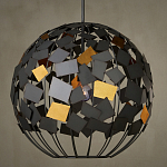 Люстра в форме сферы с декором из металлических квадратов Path to the Stars варинант исполнения - 3 | Loft Concept в Орле