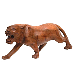 Статуэтка в виде тигра из дерева суар Predator варинант исполнения - 1 | Loft Concept в Орле