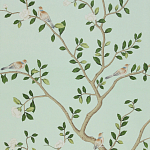 Обои ручная роспись Gustavian Garden Spring on white dyed paper варинант исполнения - 2 | Loft Concept в Орле