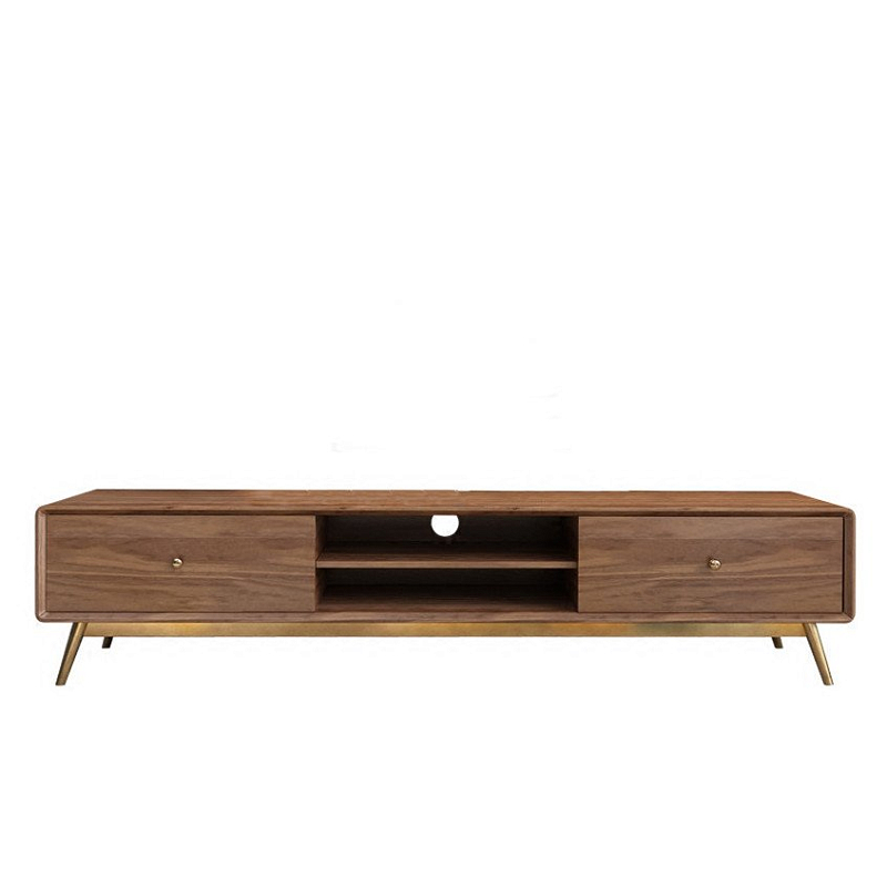 Тв-тумба Walnut tv Орех Глянцевое золото Тв-тумба Walnut tv Орех Глянцевое золото в Орле | Loft Concept