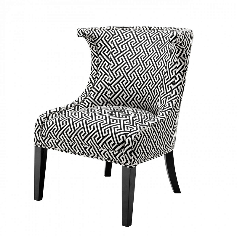 Кресло Eichholtz Chair Elson Dudley black Черно-белый Кресло Eichholtz Chair Elson Dudley black Черно-белый в Орле | Loft Concept