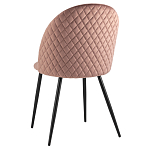 Мягкий стул в велюре пыльно-розового цвета Miruna Chair варинант исполнения - 4 | Loft Concept в Орле