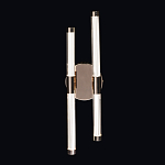 Бра с круглым основанием золотого цвета и двумя вертикальными плафонами Hex Scaffold варинант исполнения - 2 | Loft Concept в Орле